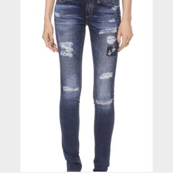 AG ADRIANO GOLDSCHMIED Digital Luxe The Legging Super Skinny Jeans Size 28 - Picture 2 of 8